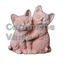 GA092 - Coppia gatti cm 18 da giardino GA092 - Coppia gatti cm 18 da giardino