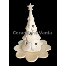 TB A141 - Albero traforato con piatto - cm 37h TB A141 - Albero traforato con piatto - cm 37h