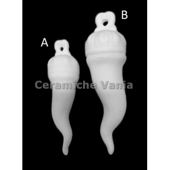TB C217/B - Corno porta fortuna cm 17