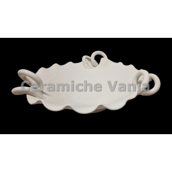 TB F052/35 - Fruttiera manici ricciolo - cm.35