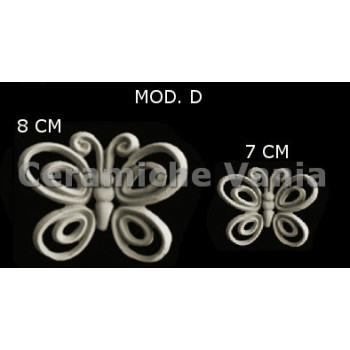 TB K030/D - Farfalle traforate tondi vuoti mod. D 
