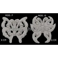 TB K030/F-G - Farfalle traforate Mod. F-G cm 6 TB K030/F-G - Farfalle traforate Mod. F-G cm 6