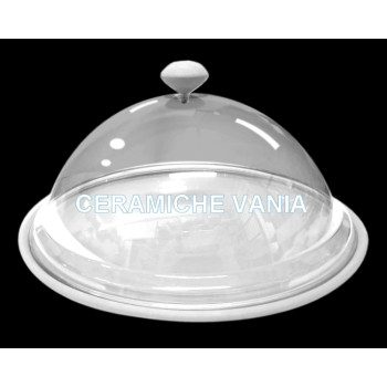 TB T084 - Tortiera con campana in plexiglass 33 cm