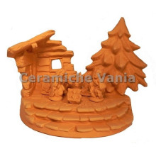 NA030 - Presepe paesaggio abete + sacra famiglia (5 pz) - larghezza 28 cm NA030 - Presepe paesaggio abete + sacra famiglia (5 pz) - larghezza 28 cm