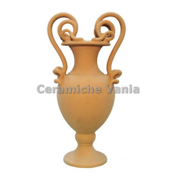 A032/40 - Anfora con 2 manici serpe sfilato / 40.cm A032/40 - Anfora con 2 manici serpe sfilato / 40.cm