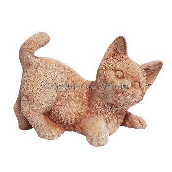 GA096 - Gatto coda in su cm 18 da giardino