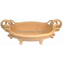 C077 - Coppa manici a serpe con piedini / 60x30.cm C077 - Coppa manici a serpe con piedini / 60x30.cm