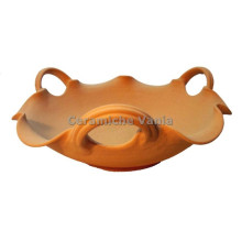 F021/12 - Fruttiera 3 manici lavorato / 12.cm F021/12 - Fruttiera 3 manici lavorato / 12.cm