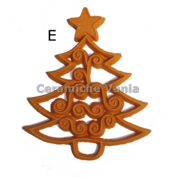 K041/E - Addobbo traforato albero / 10.cm K041/E - Addobbo traforato albero / 10.cm