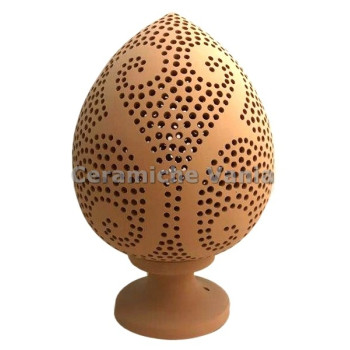 K055SS/20 - Lampada pigna traforo doppia S / 20.cm