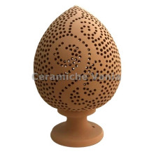 K055T/20 - Lampada pigna traforo tribale / 20.cm K055T/20 - Lampada pigna traforo tribale / 20.cm