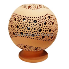 K056O/30 - Lampada sfera traforo bolle e fascia a onde / 30.cm K056O/30 - Lampada sfera traforo bolle e fascia a onde / 30.cm