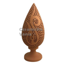 K057T/30 - Lampada cipresso traforo tribale / 30.cm K057T/30 - Lampada cipresso traforo tribale / 30.cm