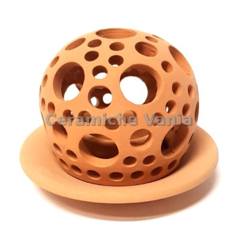 K062- Porta candeline modello bolle con piattino