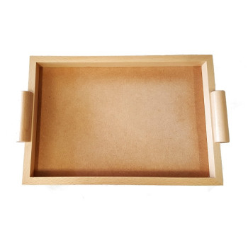 LEG010/G - Vassoio economico rettangolare colore naturale misura utile cm 30x45