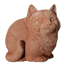 GA087 - Gatto bombato da giardino cm 20 GA087 - Gatto bombato da giardino cm 20