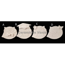 TB G032 - Gufo piatto da appendere con applicazione - cm. 8-10 TB G032 - Gufo piatto da appendere con applicazione - cm. 8-10