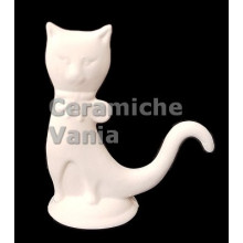 TB G034 - Gattino stilizzato porta anelli - cm. TB G034 - Gattino stilizzato porta anelli - cm.