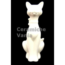 TB G117/G - Gatto seduto con collo lungo - cm.40 TB G117/G - Gatto seduto con collo lungo - cm.40