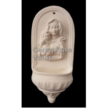 TB H088 - Acquasantiera madonna e bambino - cm.18 TB H088 - Acquasantiera madonna e bambino - cm.18