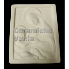 TB H092 - Madonna con bambino su base rettangolare - cm.28 TB H092 - Madonna con bambino su base rettangolare - cm.28