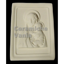 TB H093 - Madonna con bambino su base rettangolare - cm.33 TB H093 - Madonna con bambino su base rettangolare - cm.33