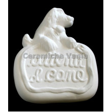 TB M008 - Mattonella attenti al cane - cm.18 TB M008 - Mattonella attenti al cane - cm.18