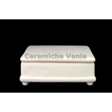 TB S080 - Scatola quadrata con piedini - cm.12 TB S080 - Scatola quadrata con piedini - cm.12