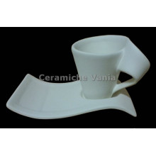 TB T063/G - Tazza da thè con piatto onda TB T063/G - Tazza da thè con piatto onda