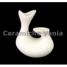 TB V078 - Vaso moderno 2 bocche - cm.30 TB V078 - Vaso moderno 2 bocche - cm.30