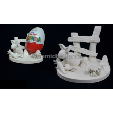 TB W120 - Coniglio staccionata porta uovo - cm.8x8x6h TB W120 - Coniglio staccionata porta uovo - cm.8x8x6h