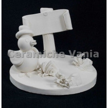 TB W122 - Pulcino con pergamena porta uovo - cm.8x8x6h TB W122 - Pulcino con pergamena porta uovo - cm.8x8x6h