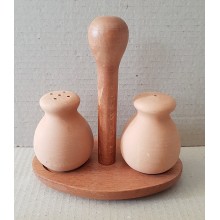 LEG017 - Sale Pepe bombato con cestello in legno COMPLETO