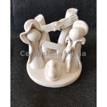PRESEPE_STACCIONATA - Presepe con staccionata cm 7x7x6h
