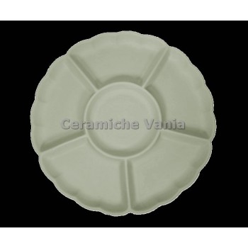 TB A074 - Antipastiera tonda fiore - cm.40