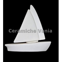 TB B204 - Barca veliero 2 pz - cm.20x23h