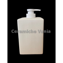 TB B212 - Bottiglia sapone quadrata completa mod. CUBE - cm. h14x7.5