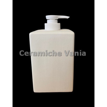 TB B212 - Bottiglia sapone quadrata completa mod. CUBE - cm. h14x7.5