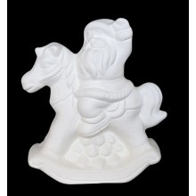 TB C229/M - Cavallo a dondolo con babbo natale - cm.22