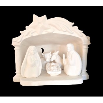 TB C230 - Capanna presepe - cm.28x26h