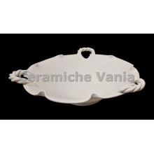 TB F054 - Fruttiera manici treccia - cm.35