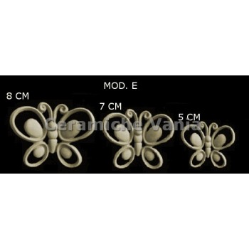 TB K030/E - Farfalle traforate con tondi pieni mod. E 