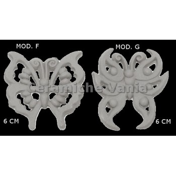 TB K030/F-G - Farfalle traforate Mod. F-G cm 6