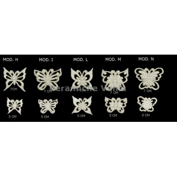 TB K030/H-I-L-M-N - Farfalle traforate Mod. H-I-L-M-N