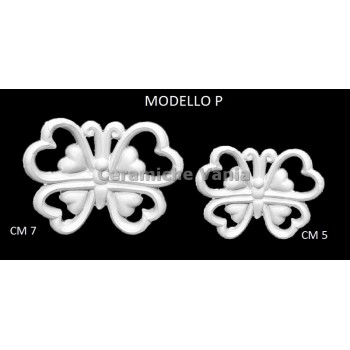 TB K030/P - farfalla traforata con cuori mod. P