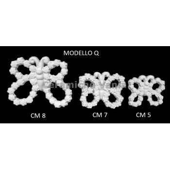 TB K030/Q - Farfalle traforate a fiori mod. Q