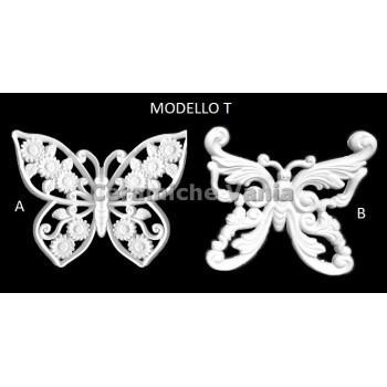 TB K030/T - Farfalle traforate mod. T cm 18