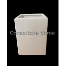 TB P312 - Porta spazzolino quadrato mod. CUBE - cm. h10x7.5x7.5