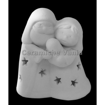 TB S154 - Sacra famiglia porta candelina 