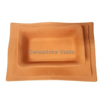 P206/F - Fondina rettangolare ondulata - cm.22x14